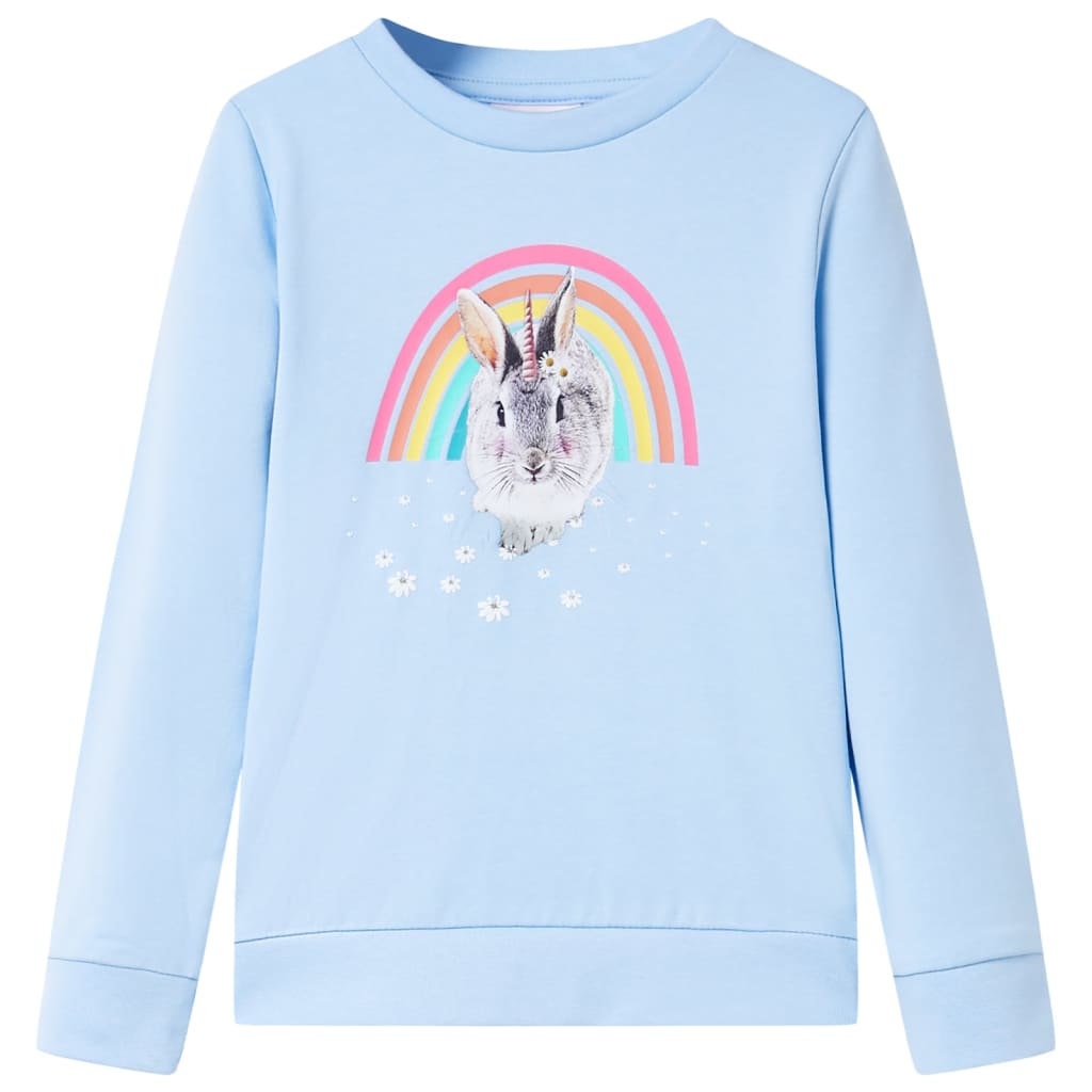 Sweat-shirt pour enfant taille 92 bleu clair - bleu, 92 (1 5-2 ans) - number 1.