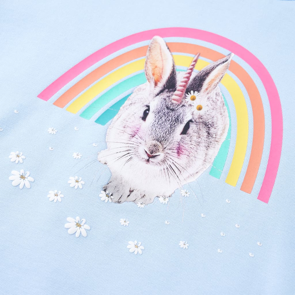 Sweat-shirt pour enfant taille 92 bleu clair - bleu, 92 (1 5-2 ans) - number 4.