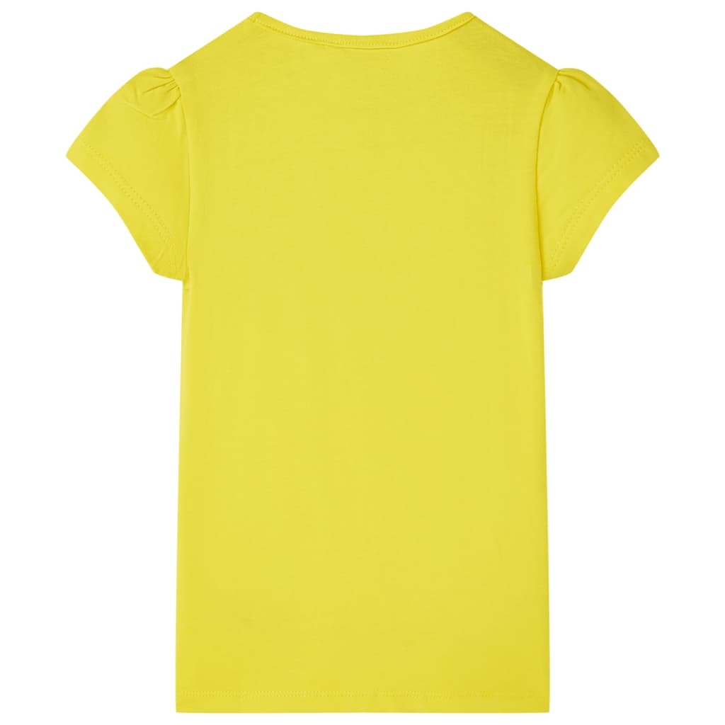 T-shirt enfant taille 92 jaune clair - jaune, 92 (1 5-2 ans) - number 2.