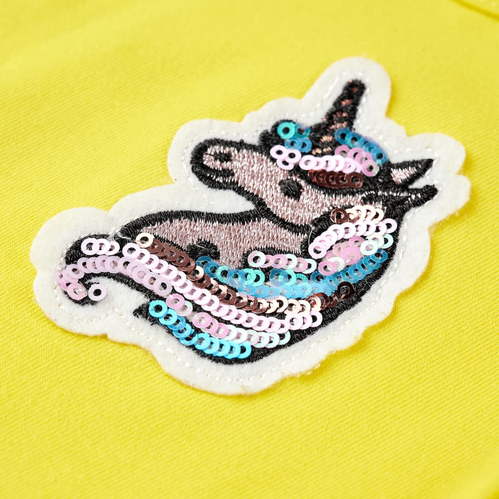 T-shirt enfant taille 92 jaune clair - jaune, 92 (1 5-2 ans) - number 4.