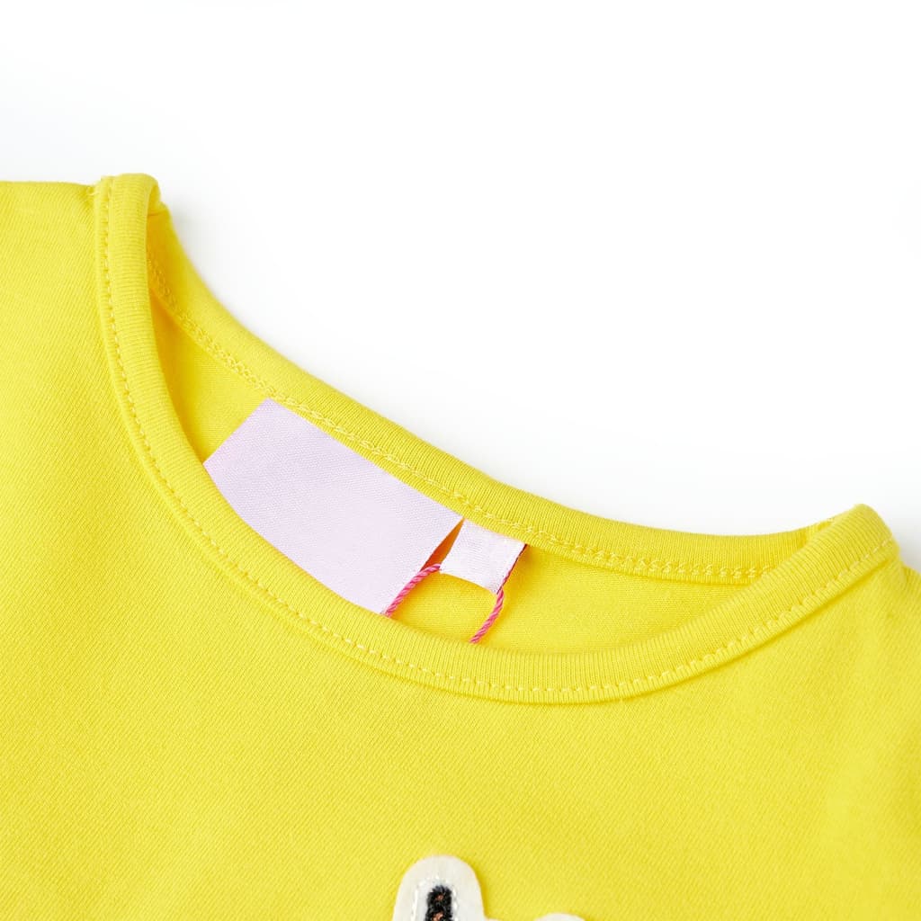 T-shirt enfant taille 92 jaune clair - jaune, 92 (1 5-2 ans) - number 3.