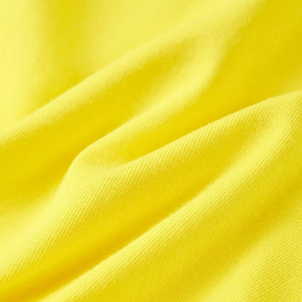 T-shirt enfant taille 92 jaune clair - jaune, 92 (1 5-2 ans) - number 7.