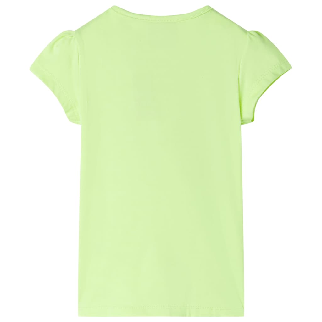 T-shirt enfant taille 92 jaune fluo - jaune, 92 (1 5-2 ans) - number 2.