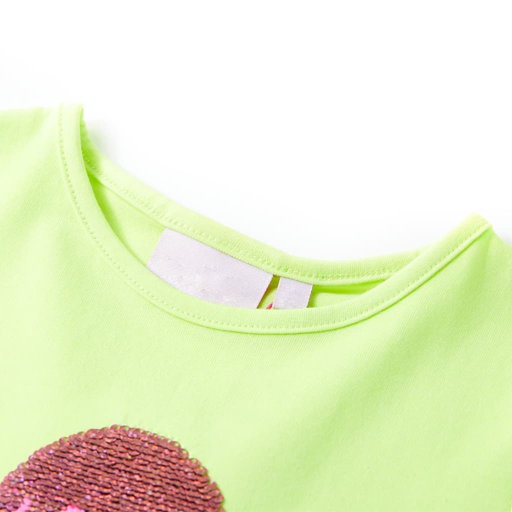 T-shirt enfant taille 92 jaune fluo - jaune, 92 (1 5-2 ans) - number 3.