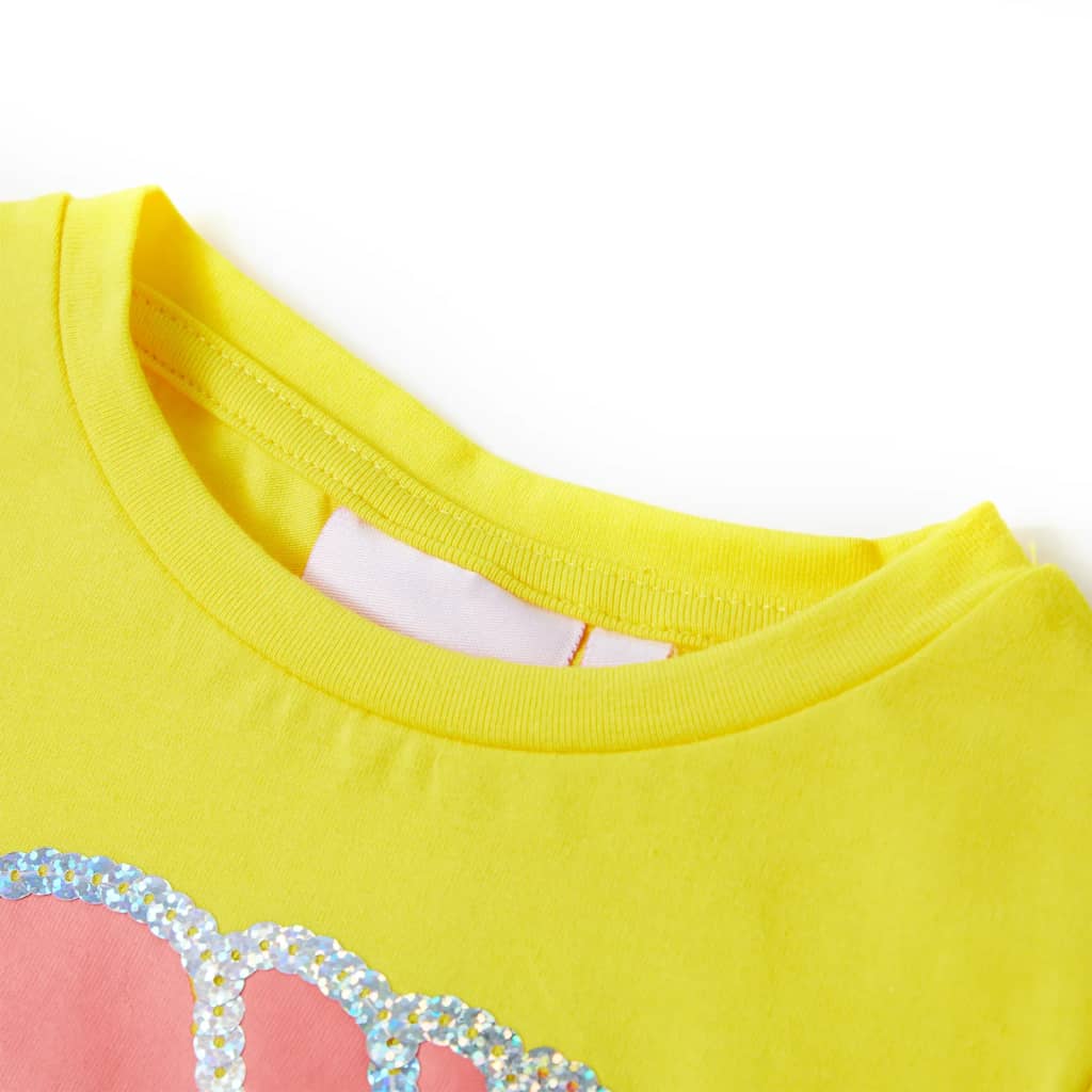 T-shirt pour enfant taille 92 - jaune, 140 (9-10 ans) - number 3.