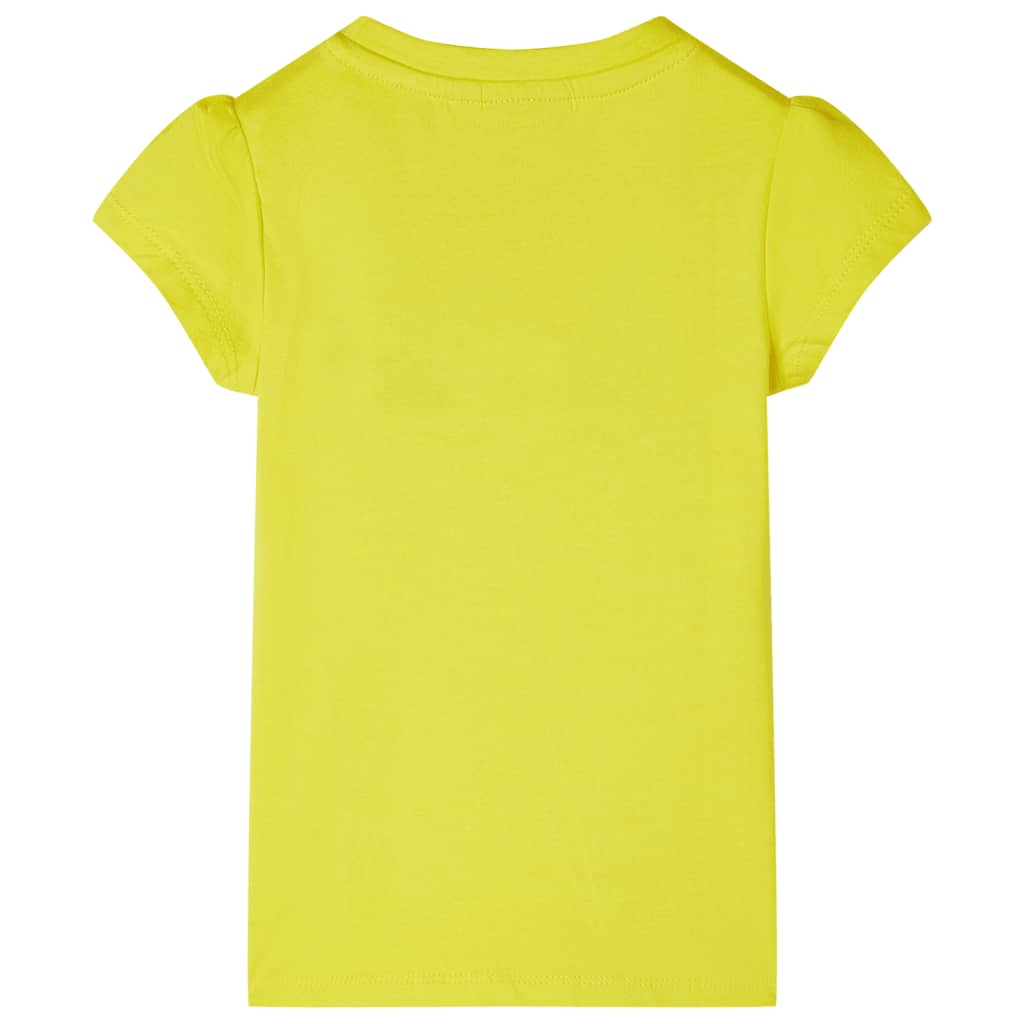 T-shirt enfant taille 116 jaune clair - jaune, 116 (5-6 ans) - number 2.