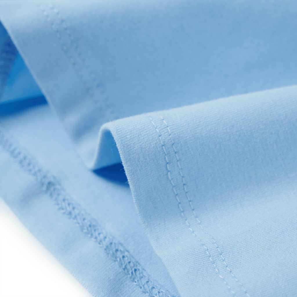 T-shirt pour enfant taille 92 avec volants bleu clair - bleu, 92 (1 5-2 ans) - number 6.