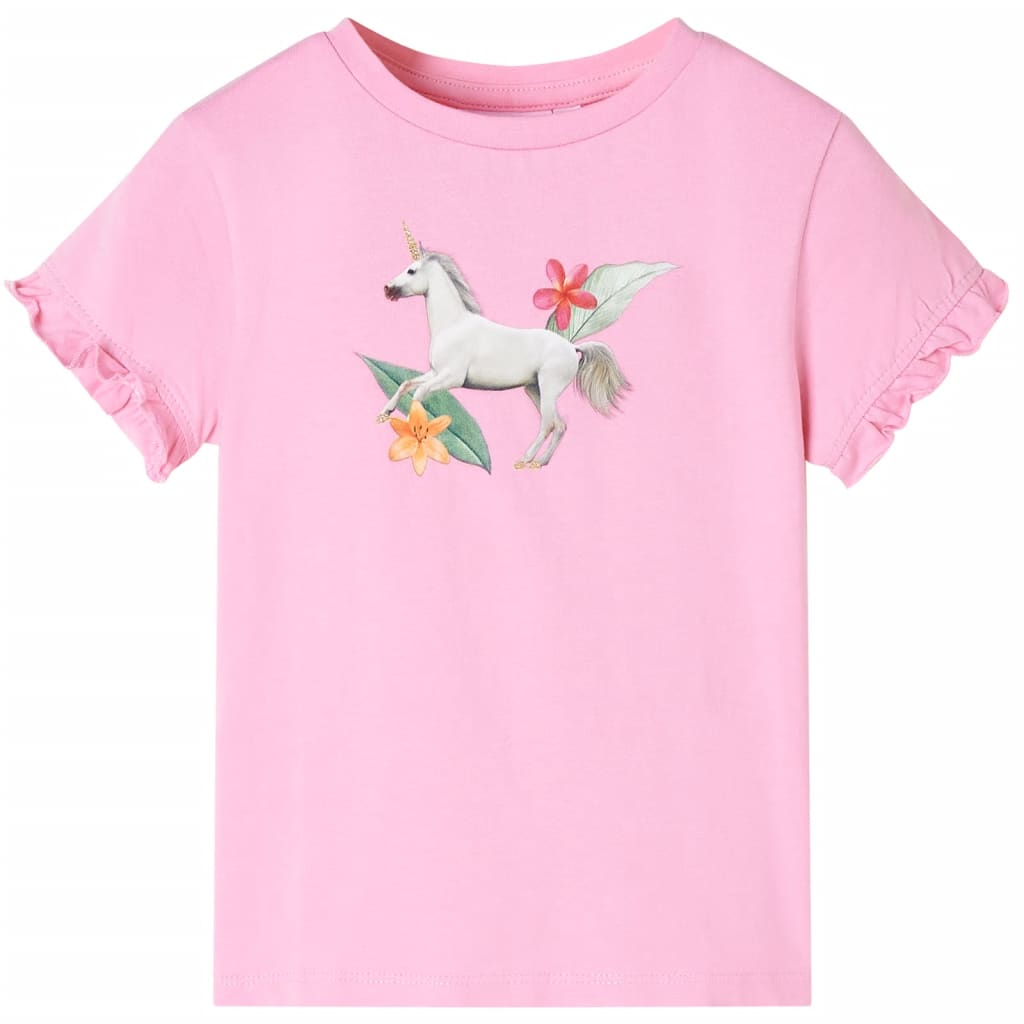 T-shirt pour enfant taille 92 rose - aqua, 104 (3-4 ans) - number 1.