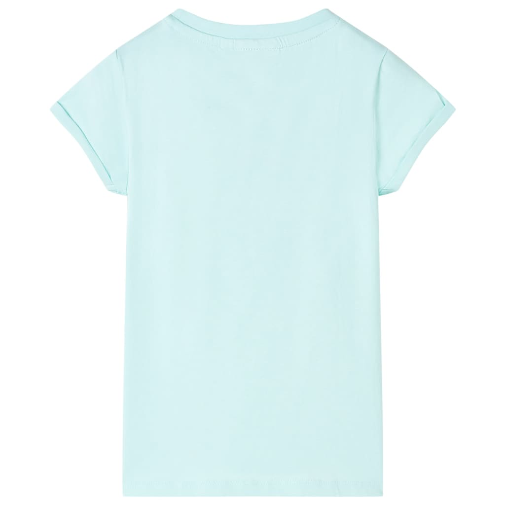 T-shirt pour enfant taille 92 bleu aigue-marine - aqua, 92 (1 5-2 ans) - number 2.