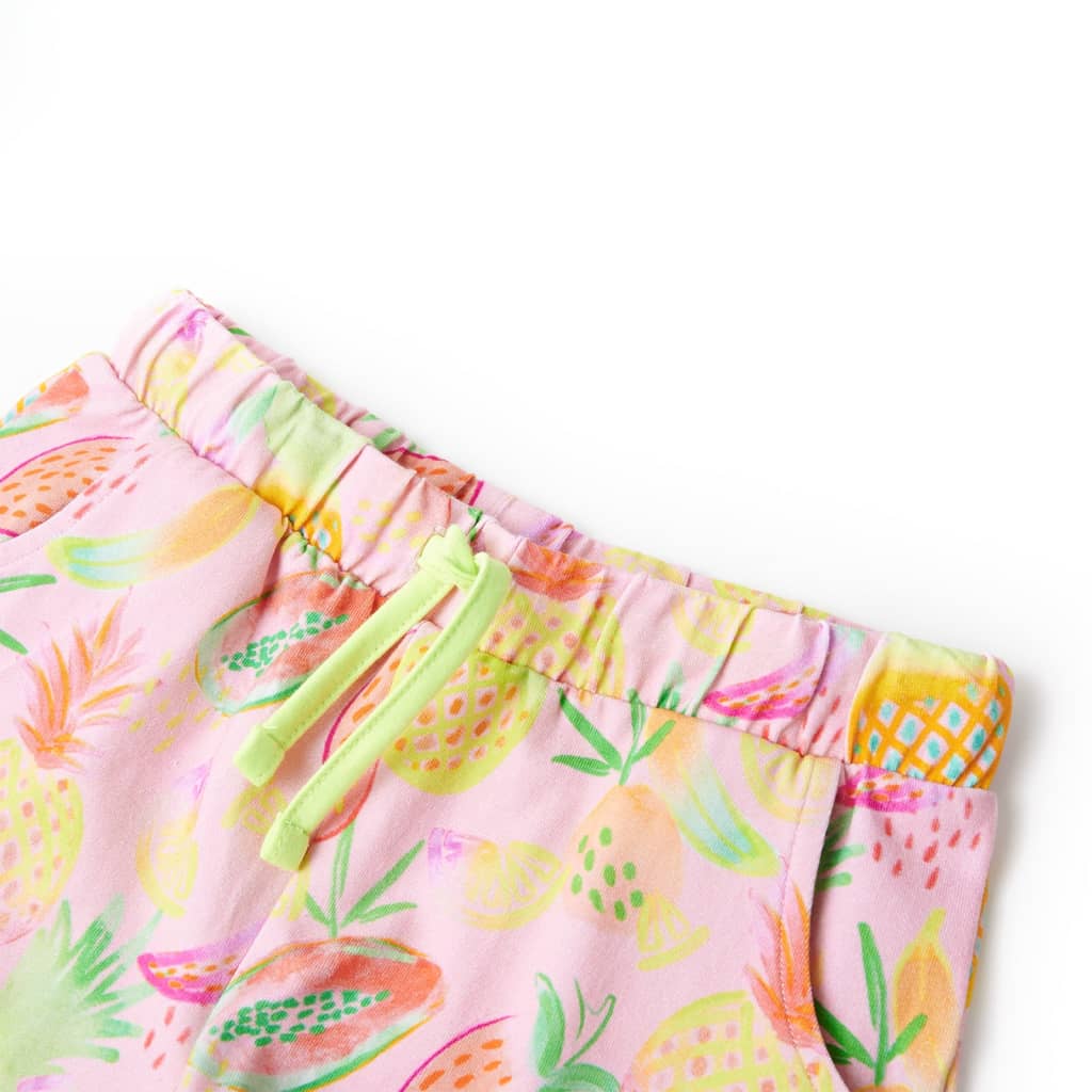 Short pour enfant taille 92 avec lacets rose - 92 (1 5-2 ans) - number 3.