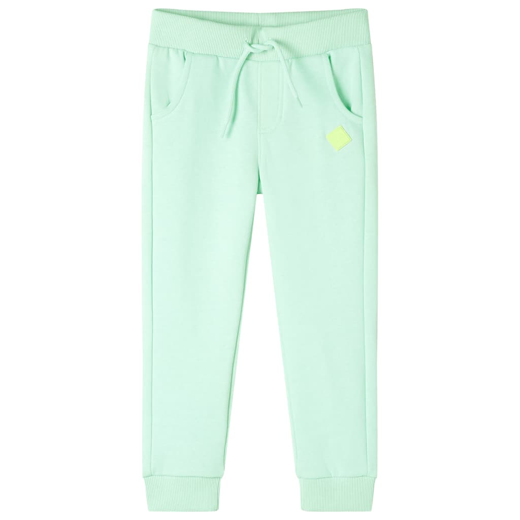 Pantalon de jogging pour enfant taille 92 vert clair - vert, 128 (7-8 ans) - number 1.