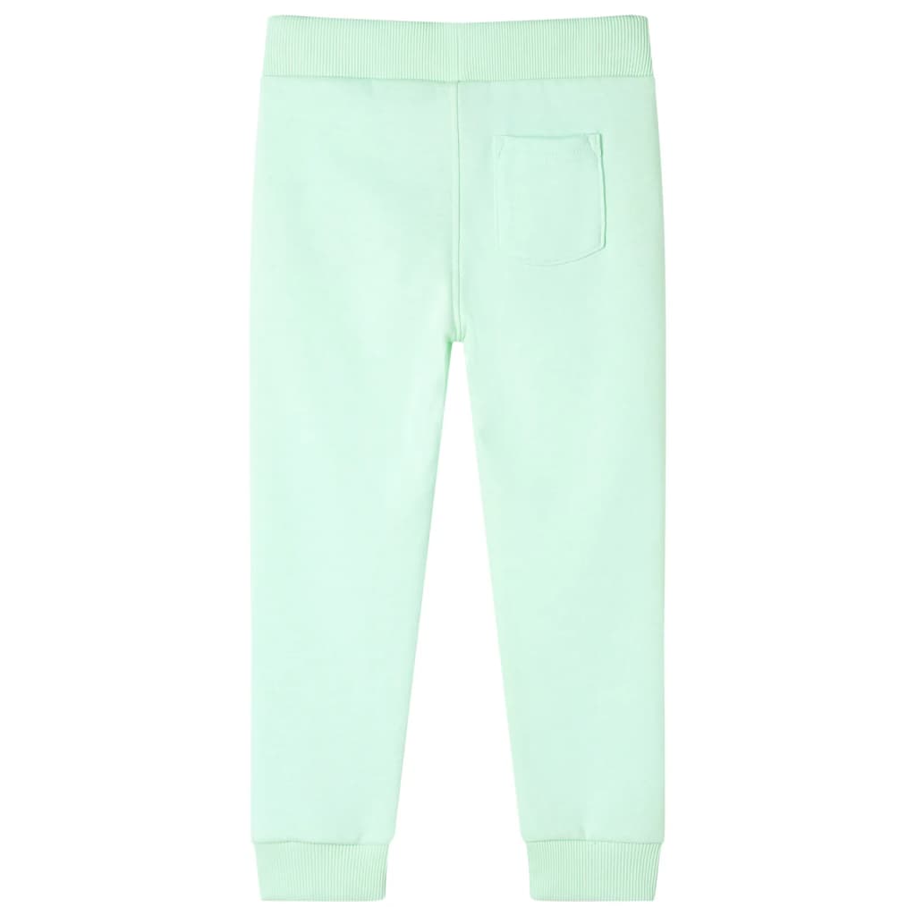 Pantalon de jogging pour enfant taille 92 vert clair - vert, 128 (7-8 ans) - number 2.