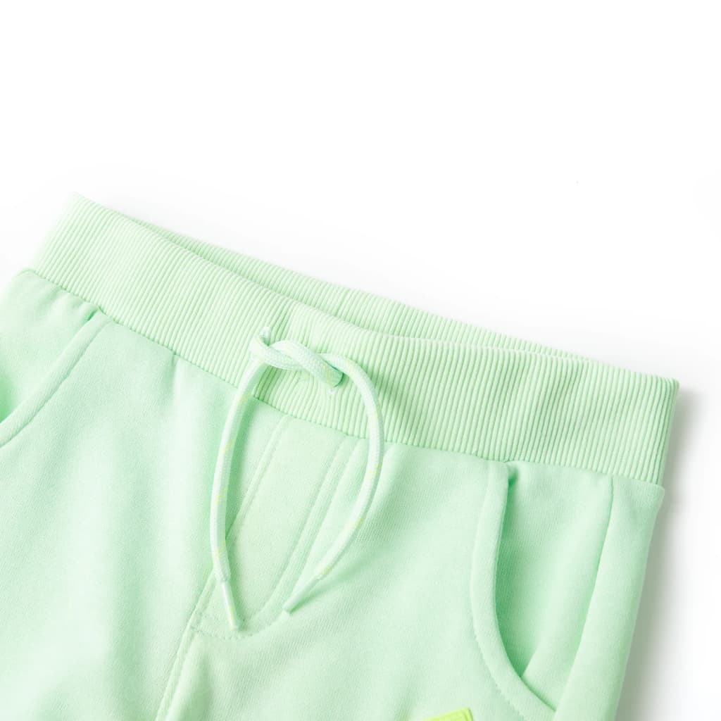 Pantalon de jogging pour enfant taille 92 vert clair - vert, 128 (7-8 ans) - number 3.