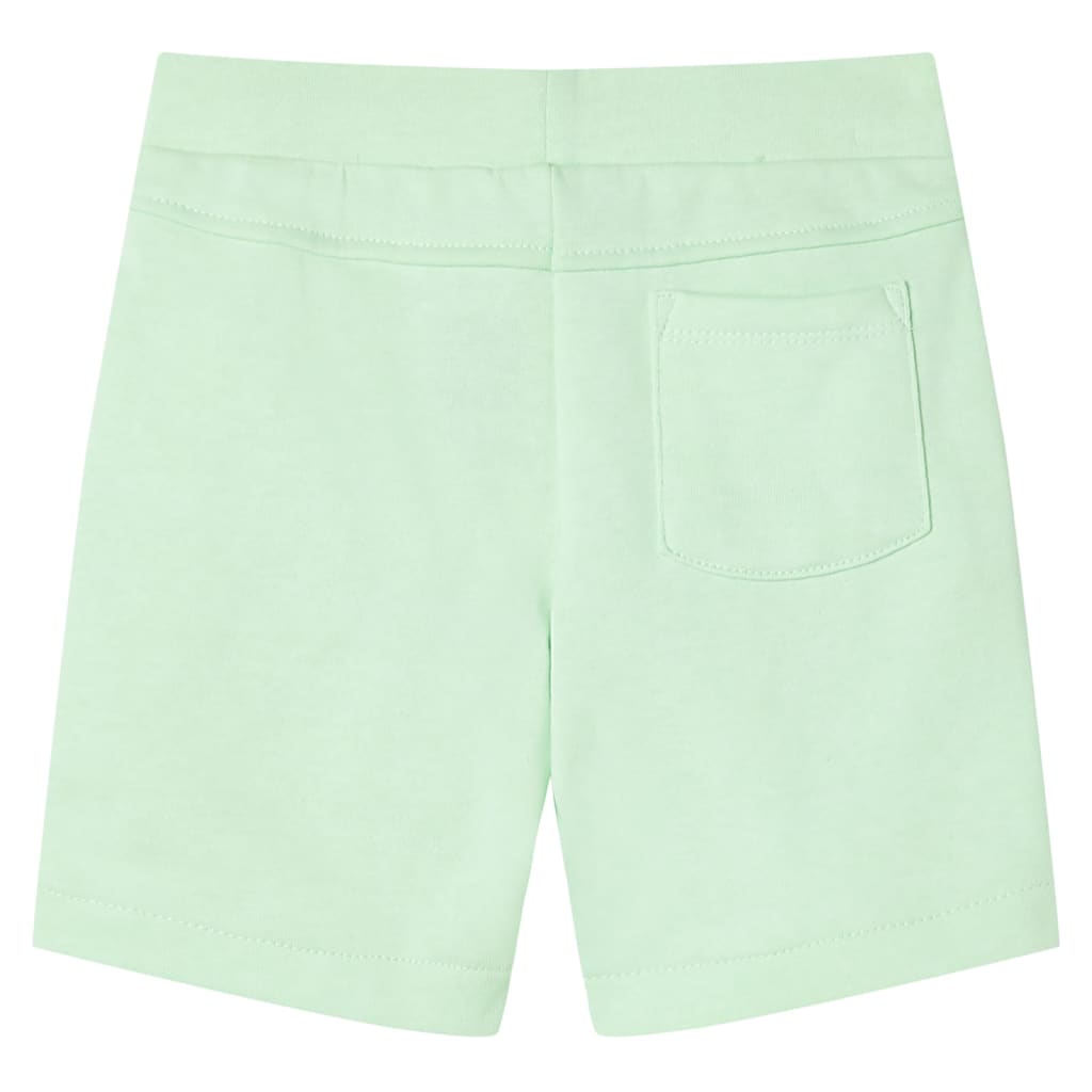 Short pour enfant taille 92 avec lacets vert clair - bleu, 116 (5-6 ans) - number 2.