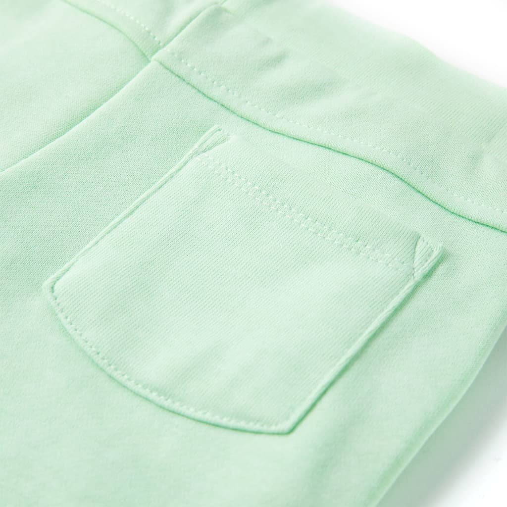 Short pour enfant taille 92 avec lacets vert clair - bleu, 116 (5-6 ans) - number 6.