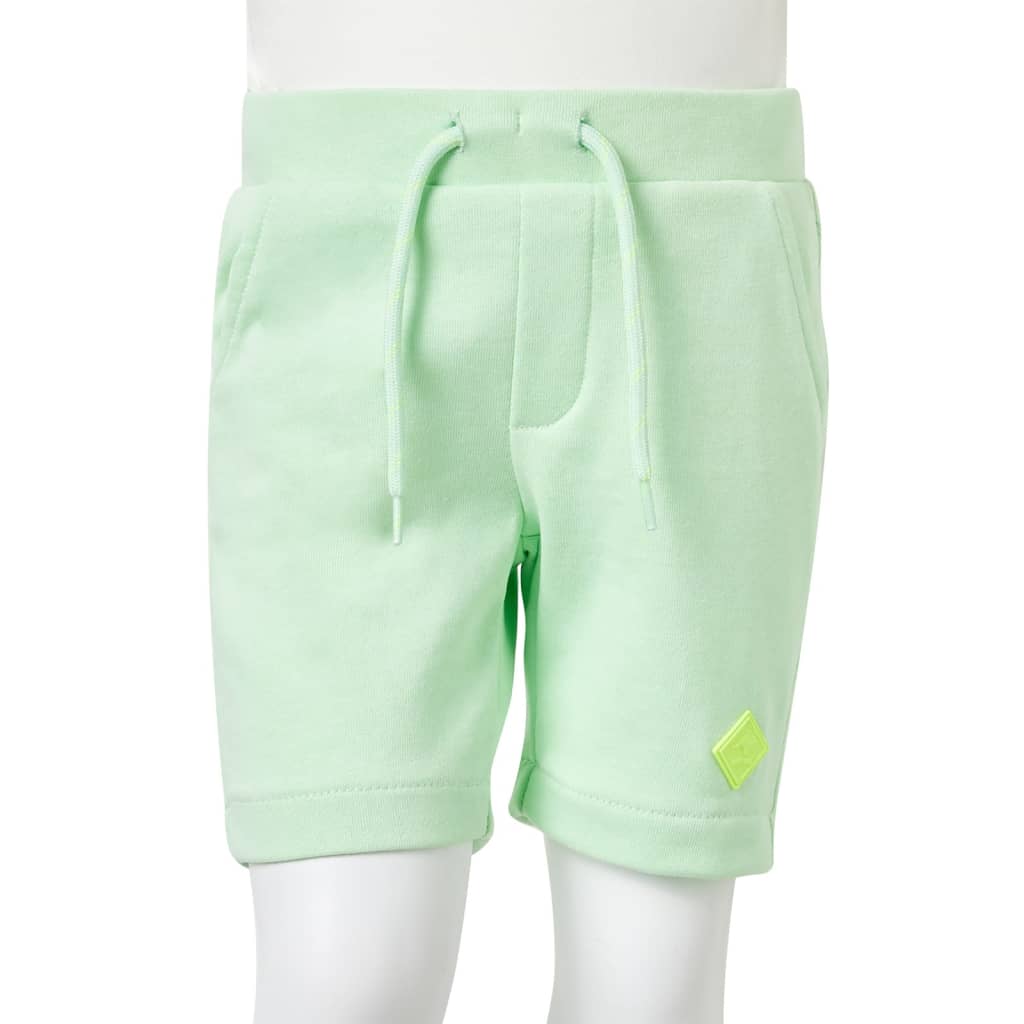 Short pour enfant taille 92 avec lacets vert clair - bleu, 116 (5-6 ans) - number 8.