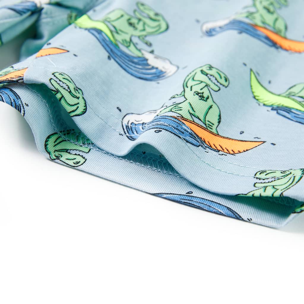 Pyjama pour enfant taille 92 manches courtes bleu clair - 92 (1 5-2 ans) - number 12.