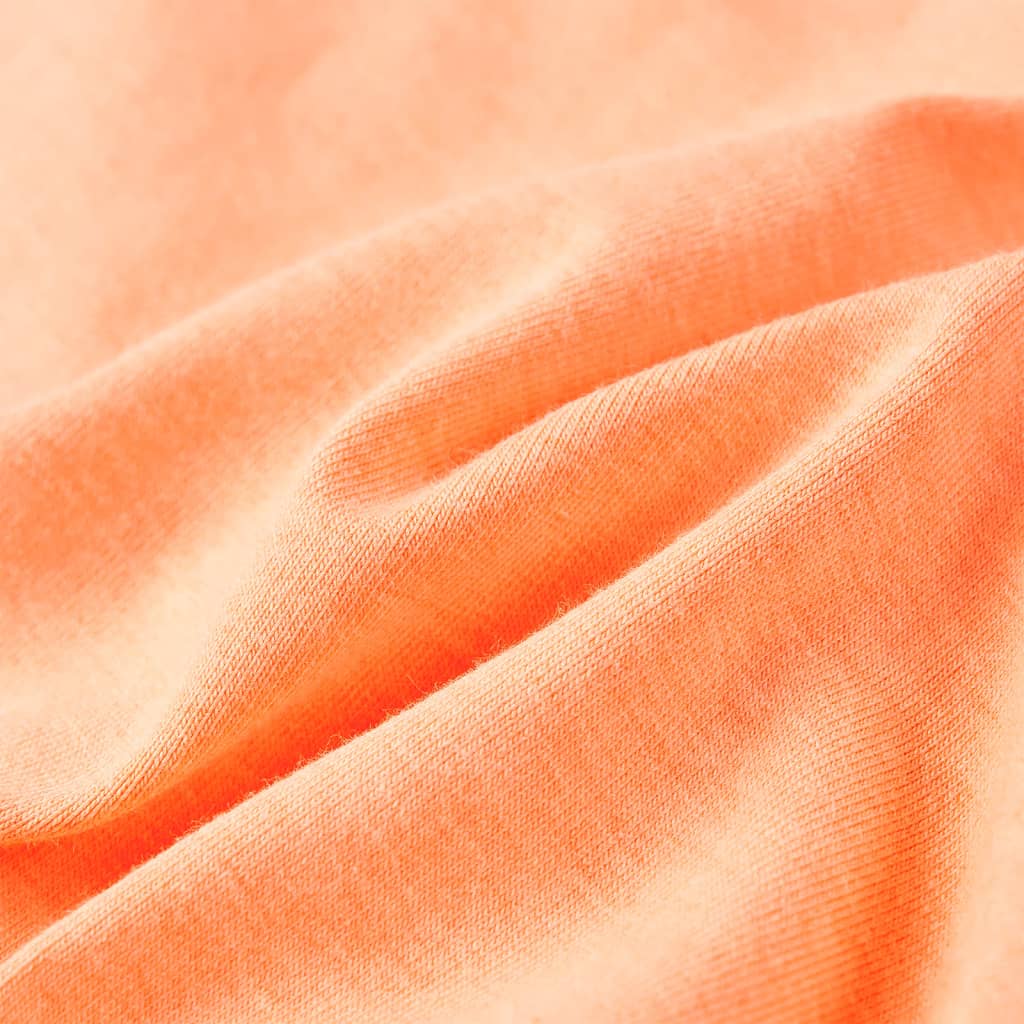 T-shirt manches courtes pour enfant taille 92 orange fluo - 92 (1 5-2 ans) - number 7.