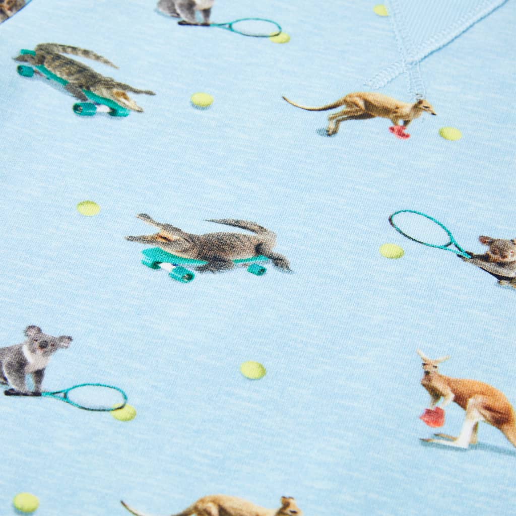 Sweat-shirt pour enfant taille 92 bleu clair chiné - 92 (1 5-2 ans) - number 4.