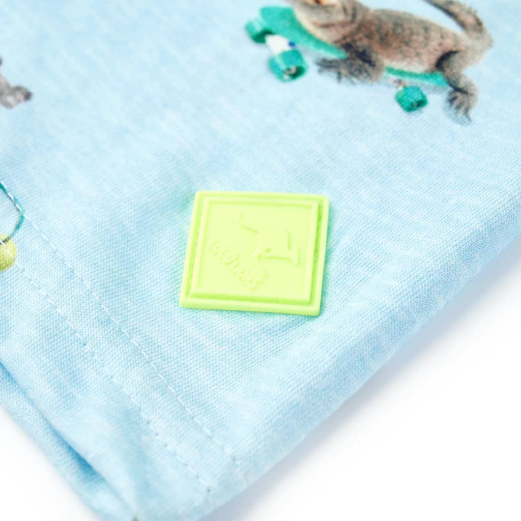 T-shirt pour enfant taille 92 bleu clair chiné - 92 (1 5-2 ans) - number 5.