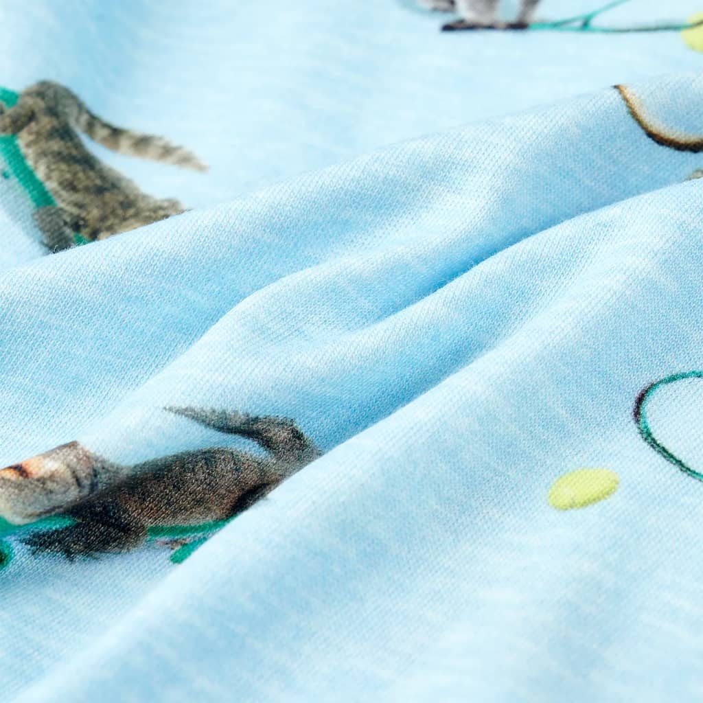 T-shirt pour enfant taille 92 bleu clair chiné - 92 (1 5-2 ans) - number 7.