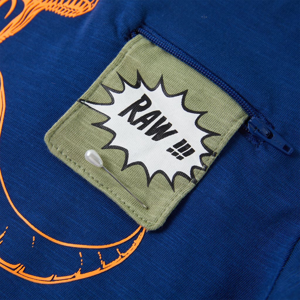 T-shirt pour enfant taille 92 bleu foncé - bleu, 104 (3-4 ans) - number 5.