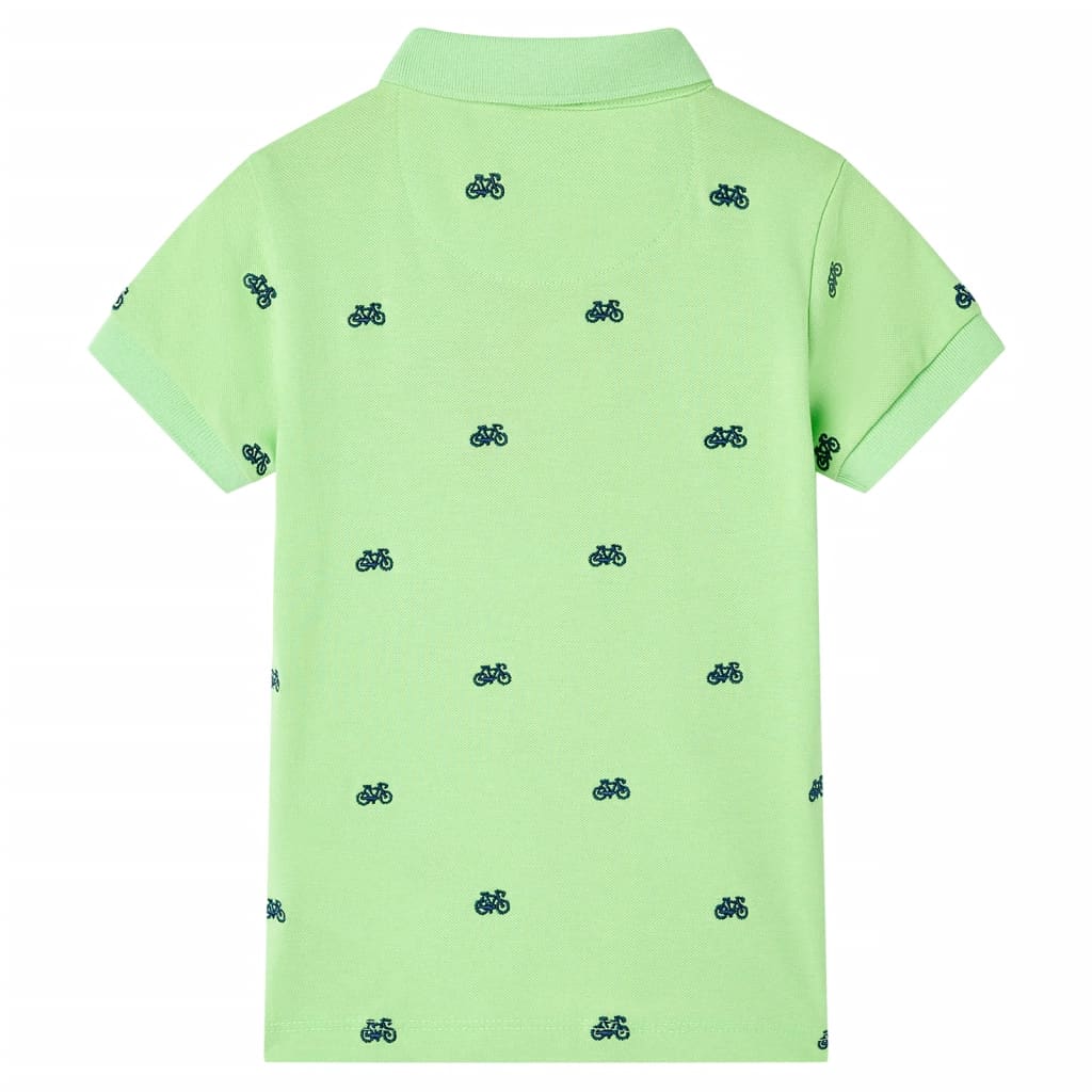 Polo enfant taille 92 vert fluo - vert, 92 (1 5-2 ans) - number 2.