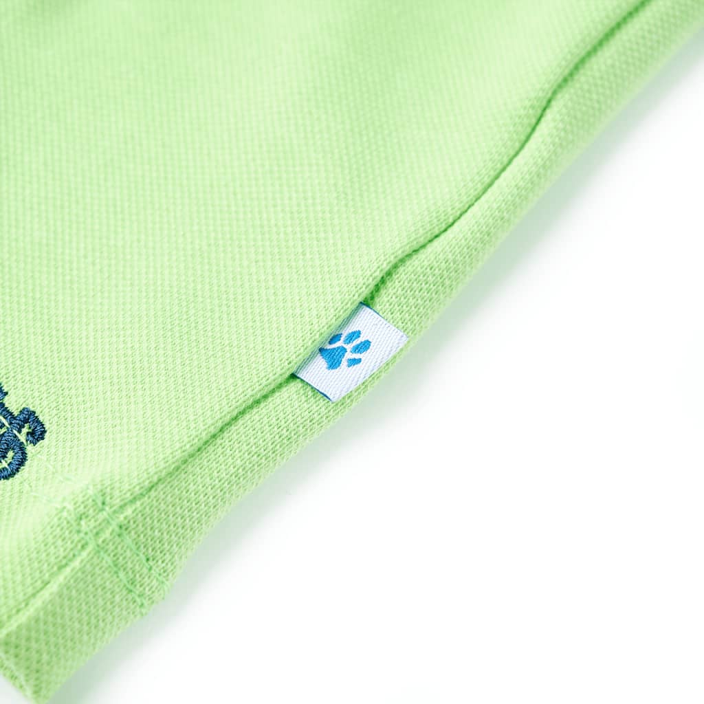 Polo enfant taille 92 vert fluo - vert, 92 (1 5-2 ans) - number 5.