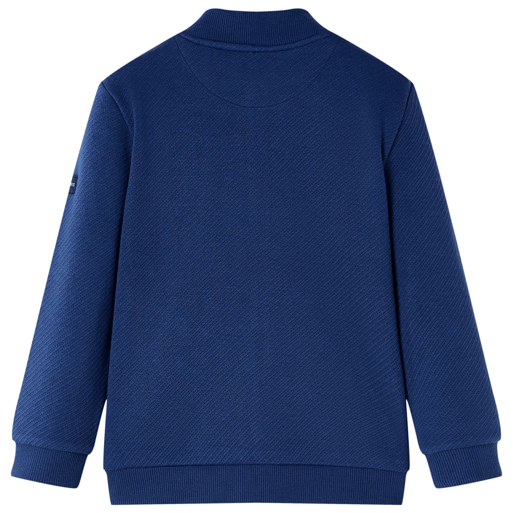 Sweat pour enfant taille 92 avec zip bleu marine - 92 (1 5-2 ans) - number 2.