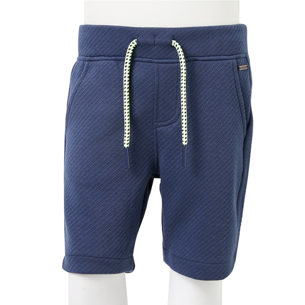 Short pour enfant taille 92 avec lacets bleu foncé - 92 (1 5-2 ans) - number 8.