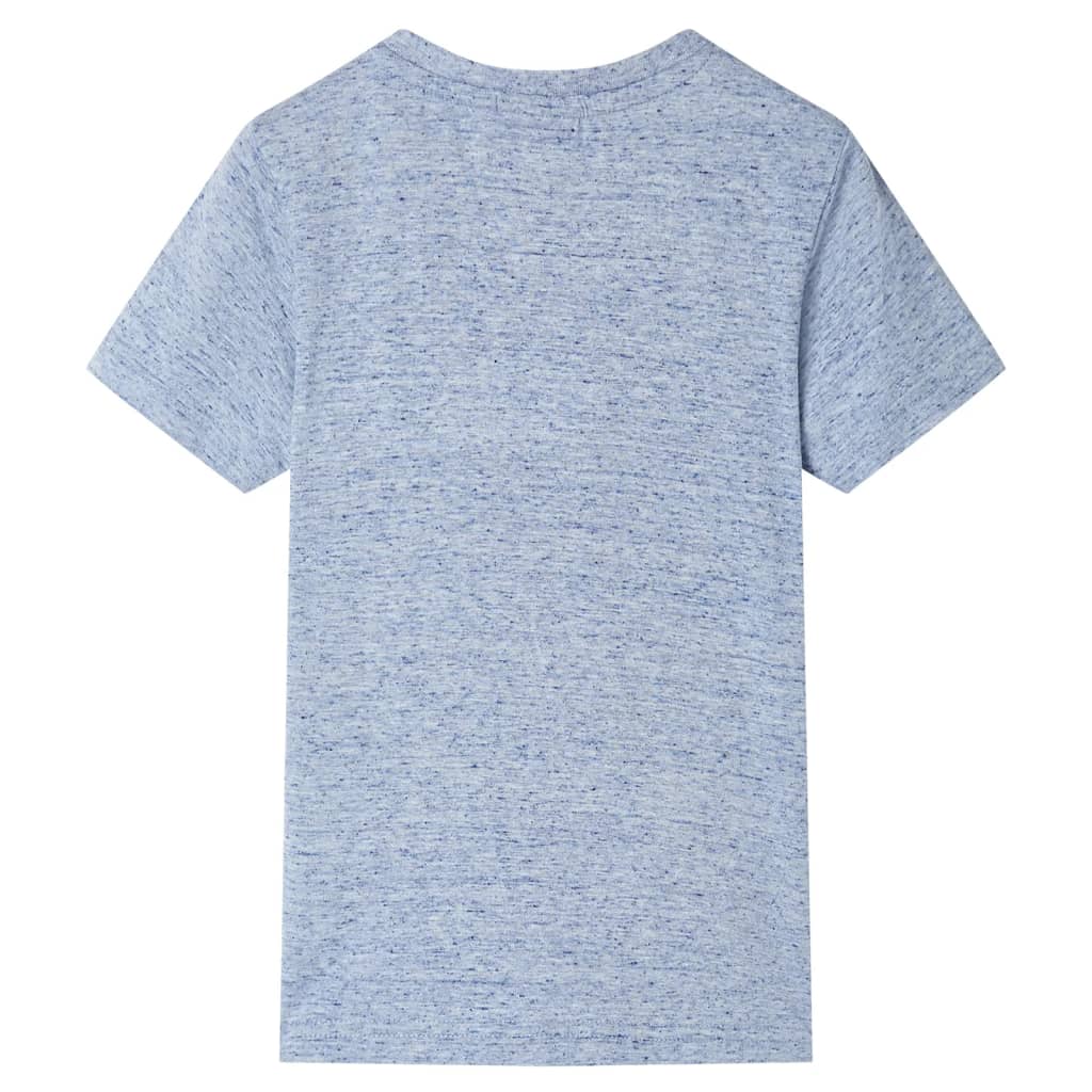 T-shirt à manches courtes pour enfant taille 92 bleu chiné - aqua, 104 (3-4 ans) - number 2.