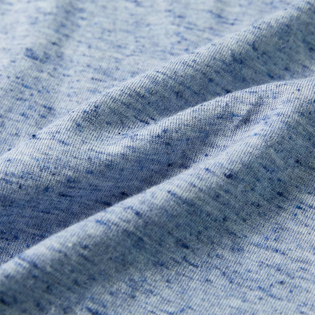 T-shirt à manches courtes pour enfant taille 92 bleu chiné - aqua, 104 (3-4 ans) - number 7.