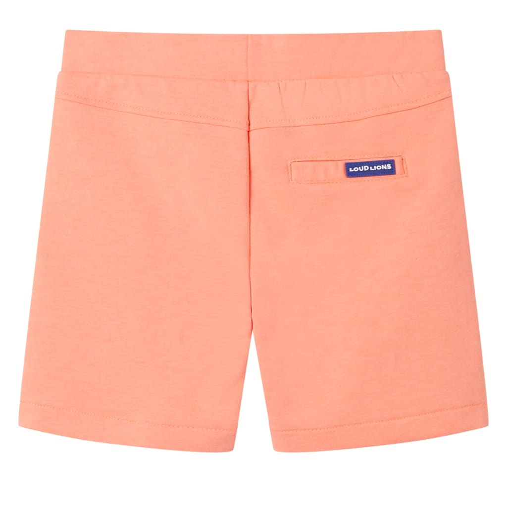 Short pour enfant taille 92 avec lacets orange fluo - 92 (1 5-2 ans) - number 2.