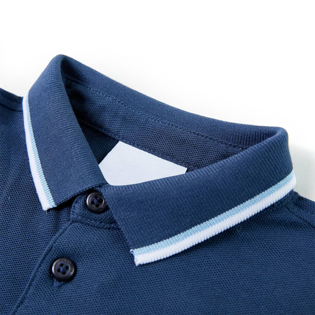 Polo pour enfant taille 92 bleu foncé - 92 (1 5-2 ans) - number 3.