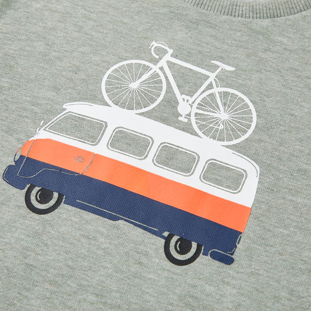 Sweat enfant taille 92 kaki clair - 92 (1 5-2 ans) - number 4.