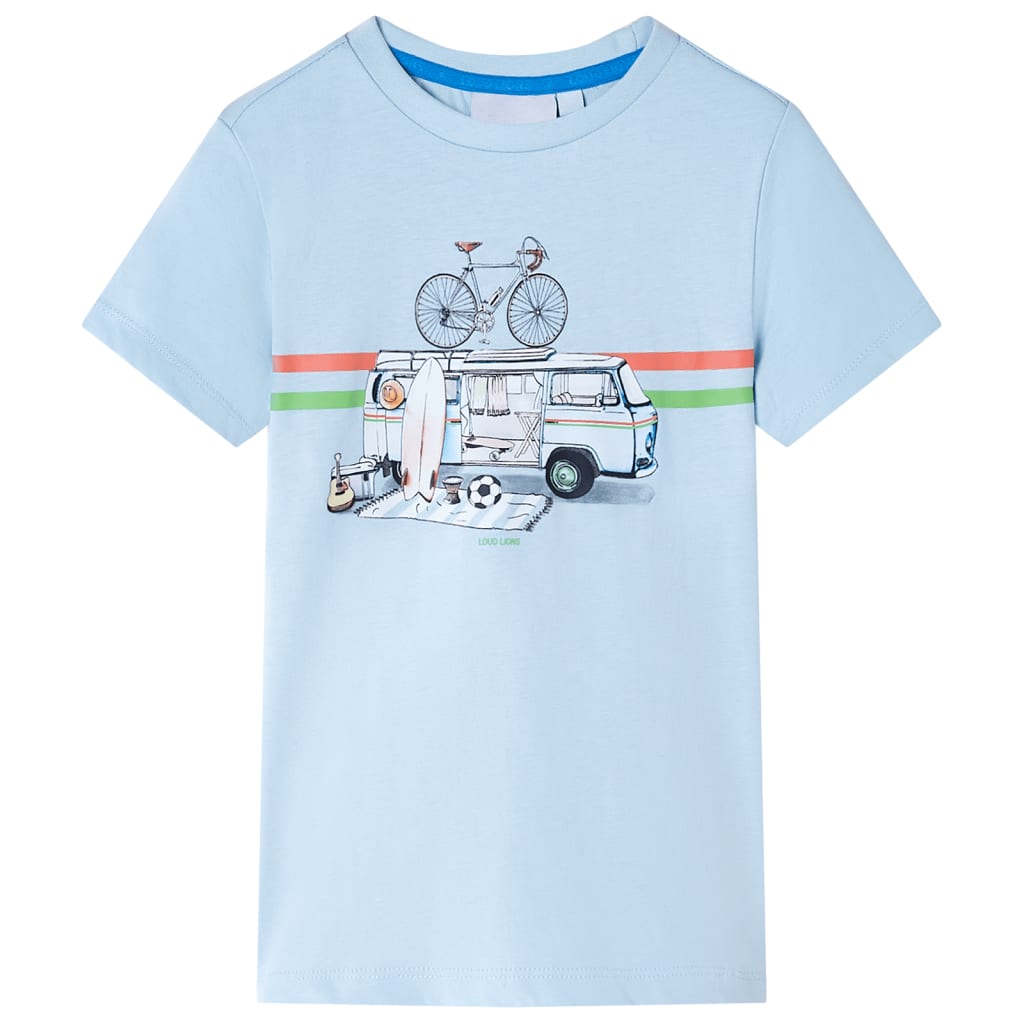 T-shirt pour enfant taille 92 bleu clair - bleu, 92 (1 5-2 ans) - number 1.