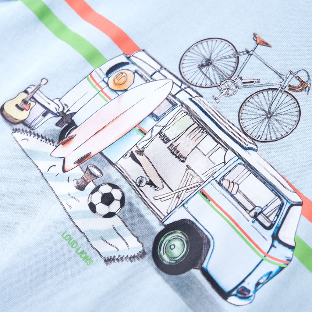 T-shirt pour enfant taille 92 bleu clair - bleu, 92 (1 5-2 ans) - number 4.