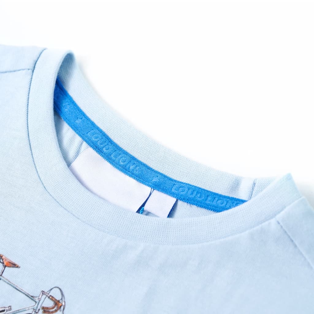 T-shirt pour enfant taille 92 bleu clair - bleu, 92 (1 5-2 ans) - number 3.