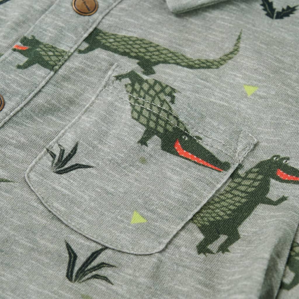 Chemise pour enfant taille 92 kakimele clair - 92 (1 5-2 ans) - number 4.