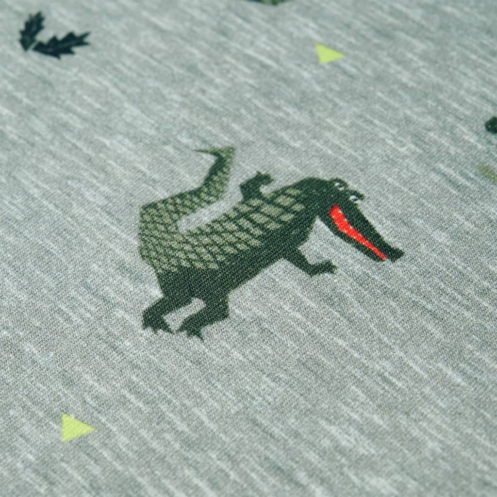 Sweat enfant taille 104 kaki clair chiné - 104 (3-4 ans) - number 4.