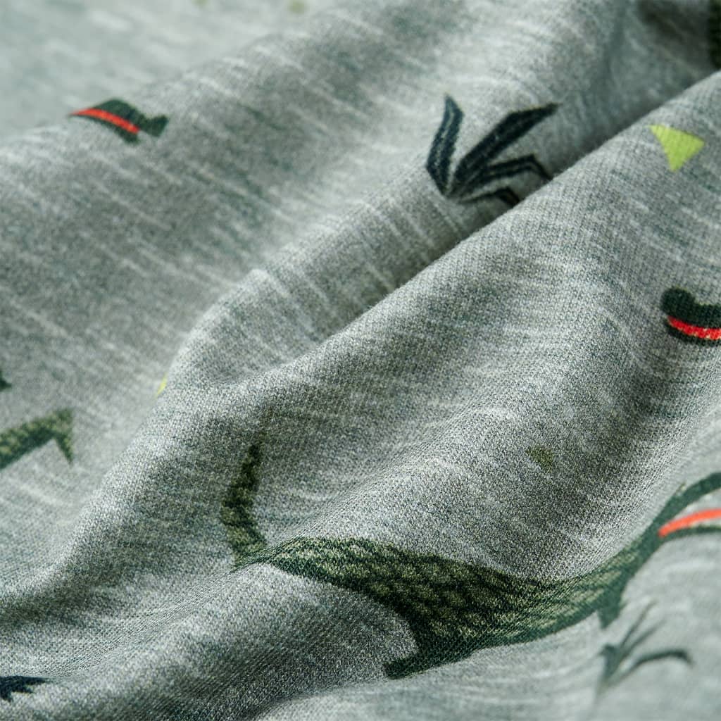 Sweat enfant taille 104 kaki clair chiné - 104 (3-4 ans) - number 7.