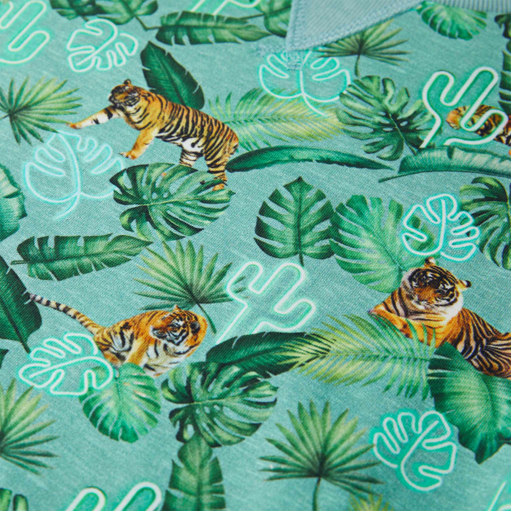 Sweat-shirt pour les enfants taille 128 repas vert clair - 128 (7-8 ans) - number 4.