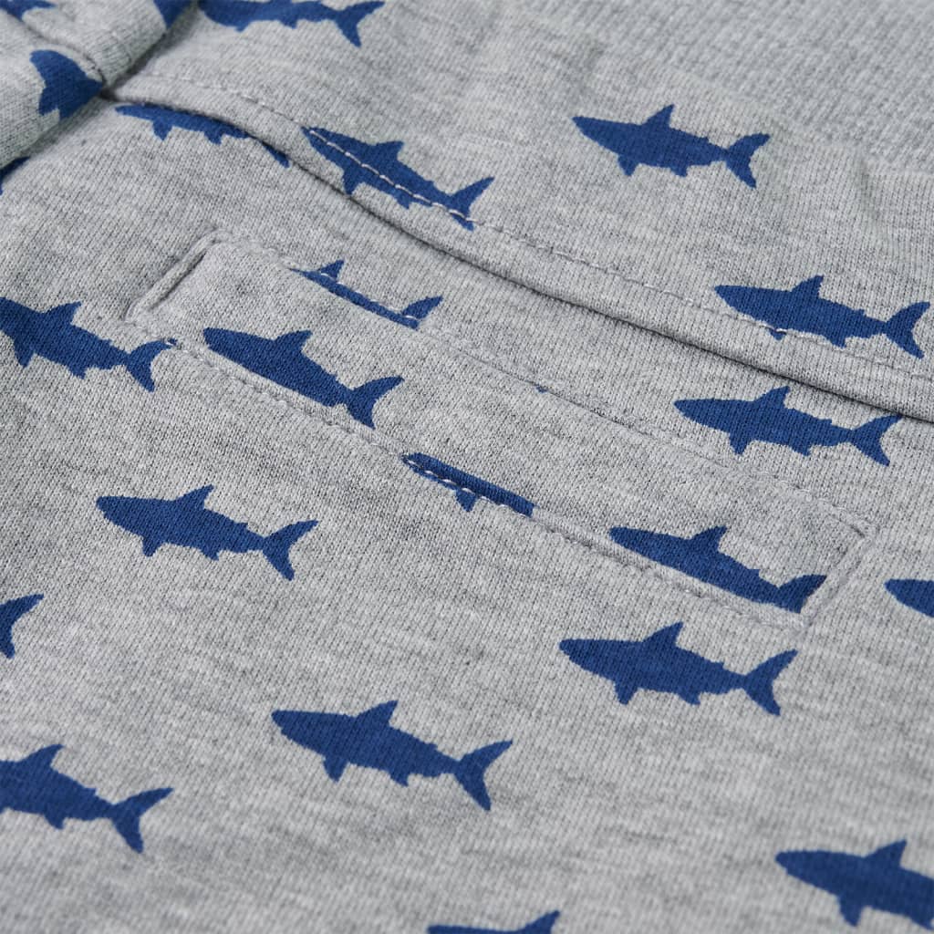 Short pour enfant taille 92 avec lacets gris clair chiné - gris, 92 (1 5-2 ans) - number 6.