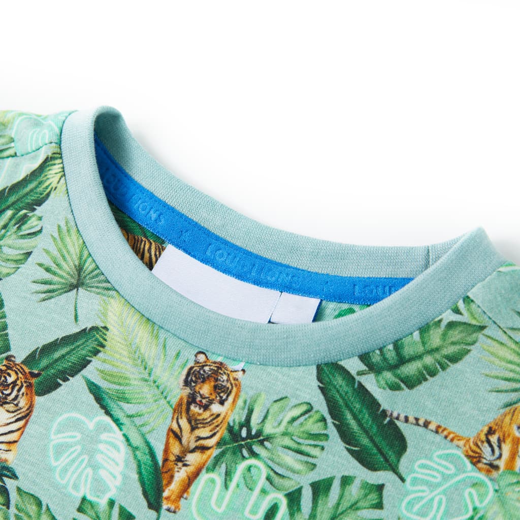 T-shirt pour enfant taille 92 vert clair chiné - 92 (1 5-2 ans) - number 3.