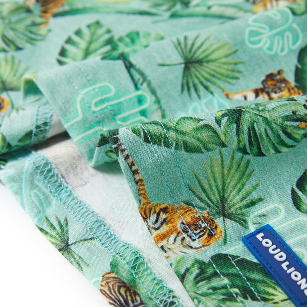 T-shirt pour enfant taille 92 vert clair chiné - 92 (1 5-2 ans) - number 6.