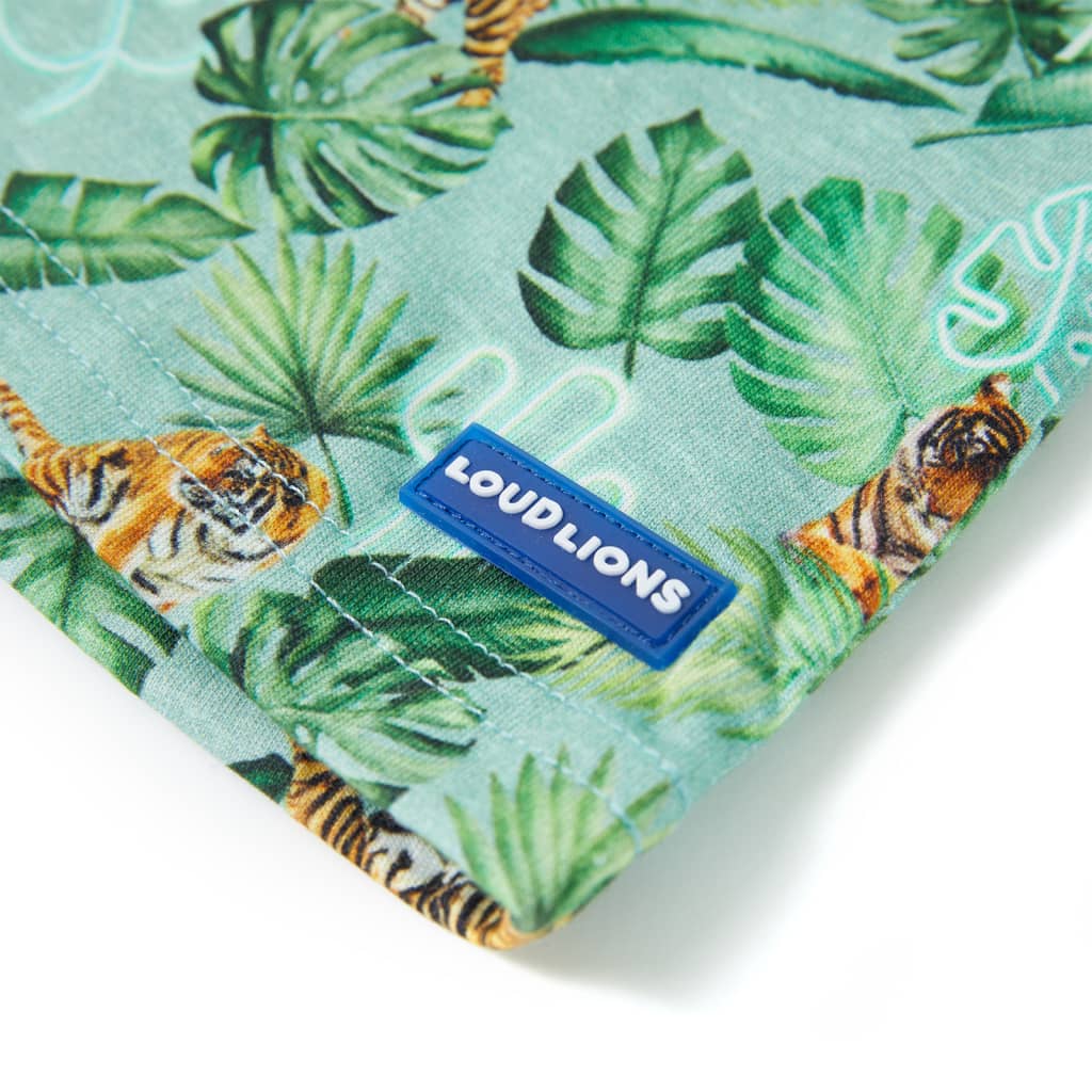 T-shirt pour enfant taille 92 vert clair chiné - 92 (1 5-2 ans) - number 5.