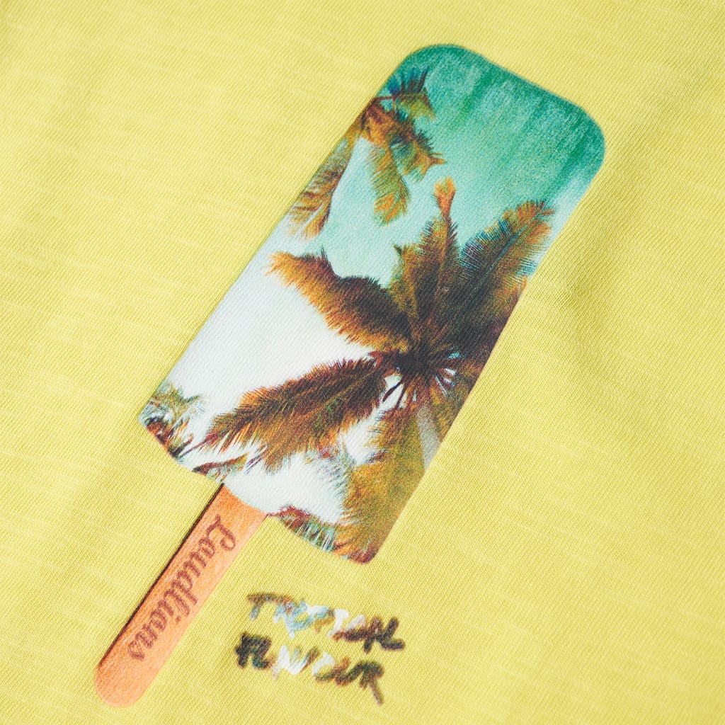 T-shirt pour enfant taille 92 - jaune, 128 (7-8 ans) - number 4.