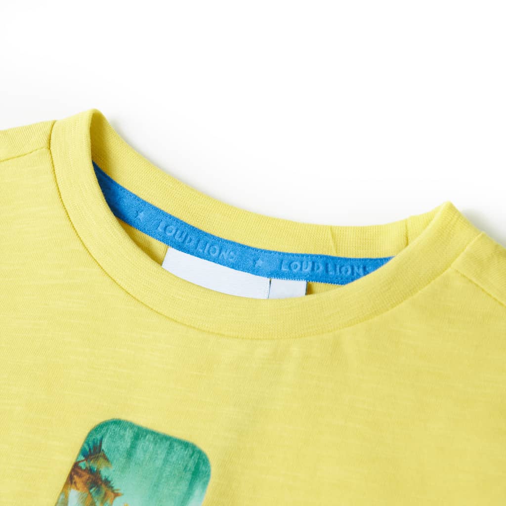 T-shirt pour enfant taille 92 - jaune, 128 (7-8 ans) - number 3.