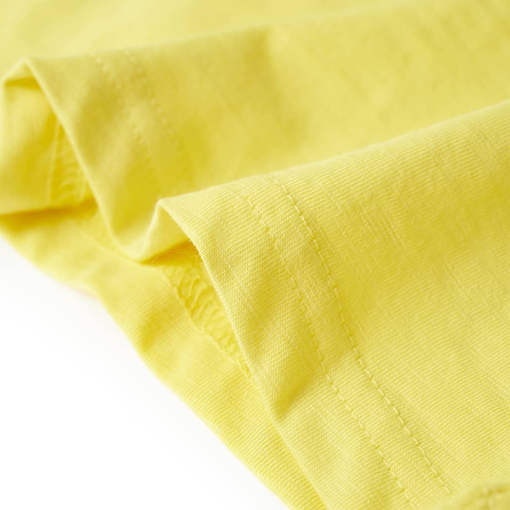 T-shirt pour enfant taille 92 - jaune, 128 (7-8 ans) - number 6.
