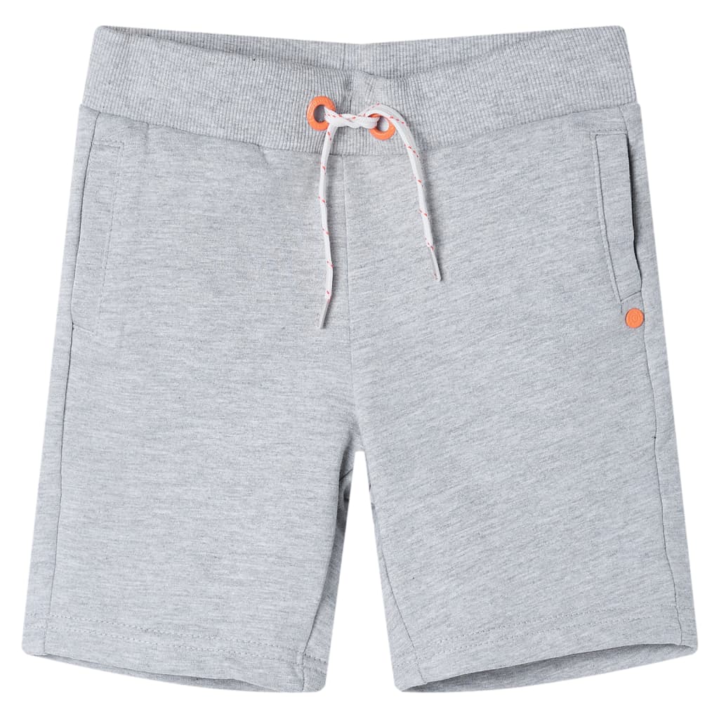 Short pour enfant taille 92 avec lacets - gris, 92 (1 5-2 ans) - number 1.